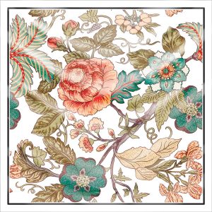 khăn bandana lụa silk họa tiết hoa - Mã 57 30