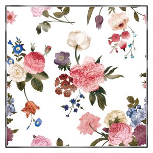 khăn bandana lụa silk họa tiết hoa - Mã 60 30