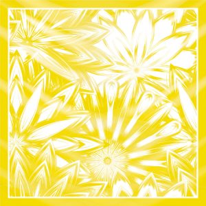 khăn bandana lụa silk họa tiết hoa - Mã 68 36