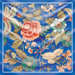 khăn bandana lụa silk họa tiết hoa - Mã 57 38