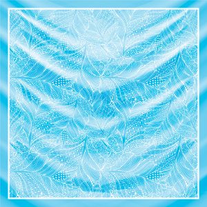 khăn bandana lụa silk họa tiết hoa - Mã 64 40