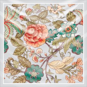 khăn bandana lụa silk họa tiết hoa - Mã 57 42