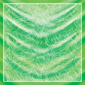 khăn bandana lụa silk họa tiết hoa - Mã 64 44