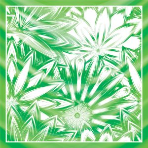 khăn bandana lụa silk họa tiết hoa - Mã 68 44