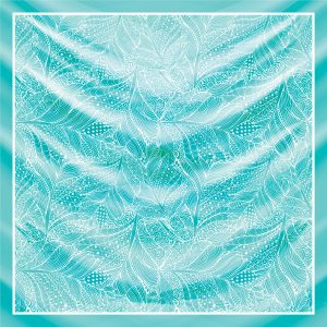 khăn bandana lụa silk họa tiết hoa - Mã 64 46