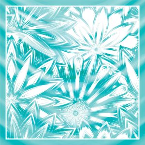 khăn bandana lụa silk họa tiết hoa - Mã 68 46