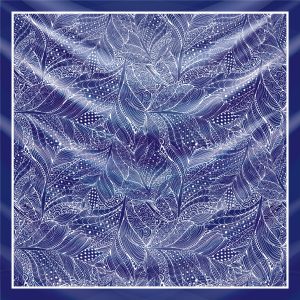 khăn bandana lụa silk họa tiết hoa - Mã 64 48