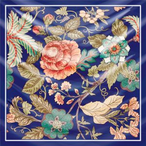 khăn bandana lụa silk họa tiết hoa - Mã 57 48