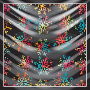 khăn bandana lụa silk họa tiết hoa - Mã 71 20