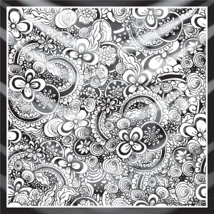 khăn bandana lụa silk họa tiết hoa - Mã 75 20