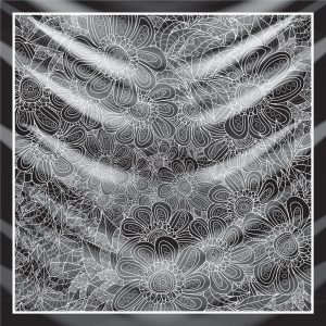 khăn bandana lụa silk họa tiết hoa - Mã 79 20