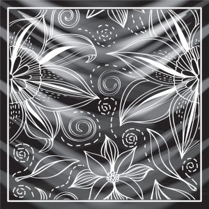 khăn bandana lụa silk họa tiết hoa - Mã 93 20