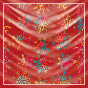 khăn bandana lụa silk họa tiết hoa - Mã 71 22