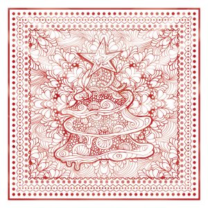 khăn bandana lụa silk họa tiết hoa - Mã 76 22