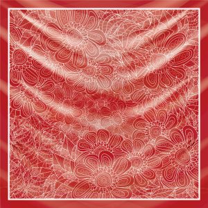 khăn bandana lụa silk họa tiết hoa - Mã 79 22