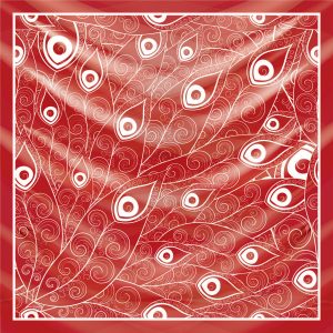 khăn bandana lụa silk họa tiết hoa - Mã 85 22