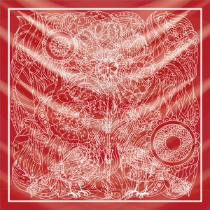 khăn bandana lụa silk họa tiết hoa - Mã 86 22