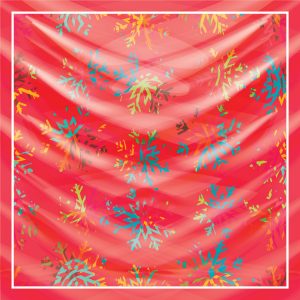 khăn bandana lụa silk họa tiết hoa - Mã 71 24