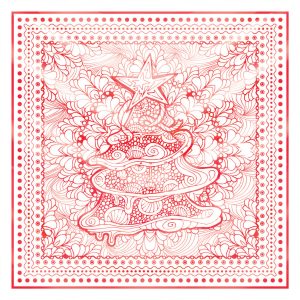 khăn bandana lụa silk họa tiết hoa - Mã 76 24