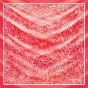 khăn bandana lụa silk họa tiết hoa - Mã 79 24