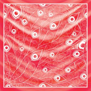 khăn bandana lụa silk họa tiết hoa - Mã 85 24