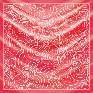 khăn bandana lụa silk họa tiết hoa - Mã 87 24