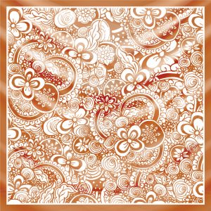 khăn bandana lụa silk họa tiết hoa - Mã 75 28