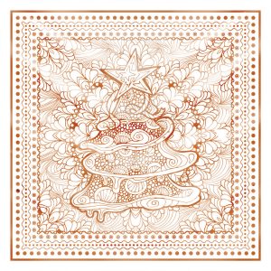 khăn bandana lụa silk họa tiết hoa - Mã 76 28