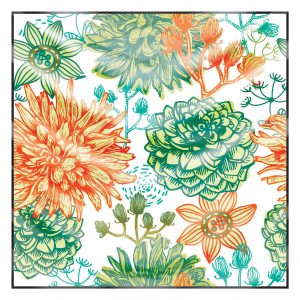 khăn bandana lụa silk họa tiết hoa - Mã 73 36