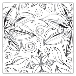 khăn bandana lụa silk họa tiết hoa - Mã 93 30