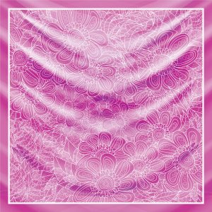 khăn bandana lụa silk họa tiết hoa - Mã 79 32