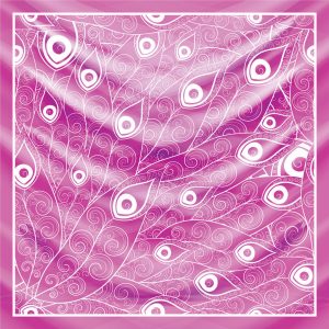 khăn bandana lụa silk họa tiết hoa - Mã 85 32