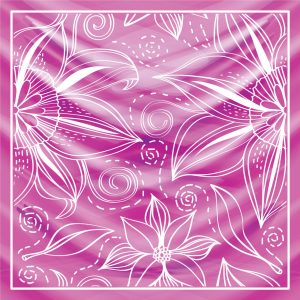 khăn bandana lụa silk họa tiết hoa - Mã 93 32