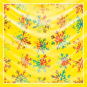 khăn bandana lụa silk họa tiết hoa - Mã 71 34