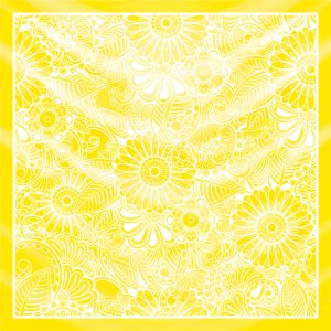 khăn bandana lụa silk họa tiết hoa - Mã 80 34