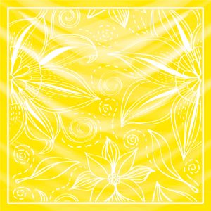 khăn bandana lụa silk họa tiết hoa - Mã 93 34