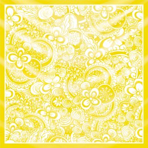 khăn bandana lụa silk họa tiết hoa - Mã 75 36