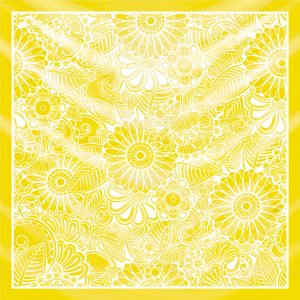 khăn bandana lụa silk họa tiết hoa - Mã 80 36