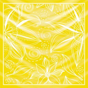 khăn bandana lụa silk họa tiết hoa - Mã 93 36