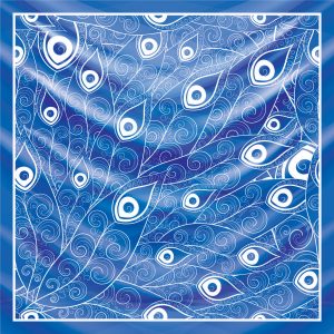 khăn bandana lụa silk họa tiết hoa - Mã 85 38