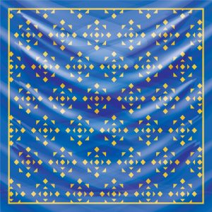 khăn bandana lụa silk họa tiết Luxury - Mã 17 38