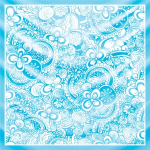 khăn bandana lụa silk họa tiết hoa - Mã 75 40