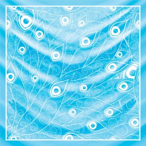 khăn bandana lụa silk họa tiết hoa - Mã 85 40