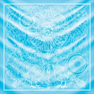 khăn bandana lụa silk họa tiết hoa - Mã 86 40