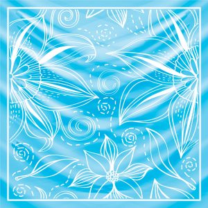 khăn bandana lụa silk họa tiết hoa - Mã 93 40