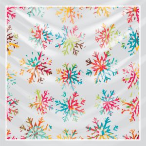 khăn bandana lụa silk họa tiết hoa - Mã 71 42