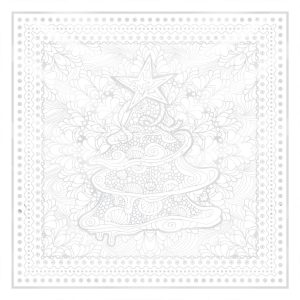 khăn bandana lụa silk họa tiết hoa - Mã 76 42