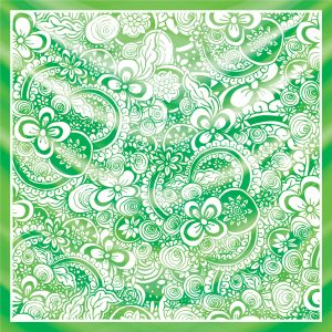 khăn bandana lụa silk họa tiết hoa - Mã 75 44