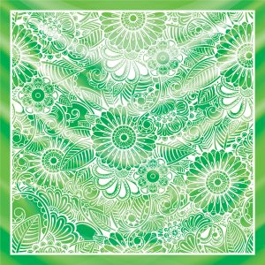 khăn bandana lụa silk họa tiết hoa - Mã 80 44