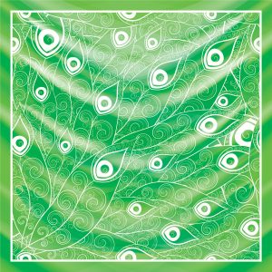 khăn bandana lụa silk họa tiết hoa - Mã 85 44